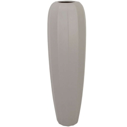 Βάζο Μπόμπα 15-00-22506-55 Φ15x60cm Light Grey Marhome Κεραμικό