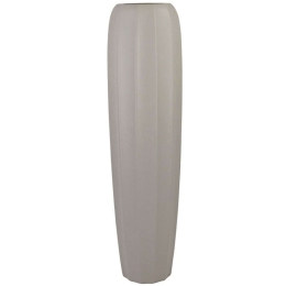 Βάζο Μπόμπα 15-00-22506-75 Φ17x77cm Light Grey Marhome Κεραμικό