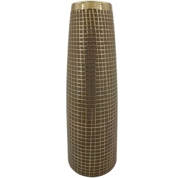 Βάζο 15-00-22946 Φ15x44,5cm Moca-Gold Marhome Κεραμικό