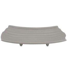 Διακοσμητική Πιατέλα 15-00-21314 44,5x21,5x8,5cm Grey Marhome Κεραμικό