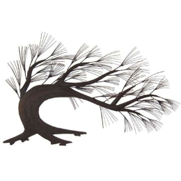 Διακοσμητικό Τοίχου Δέντρο 15-00-16614 97x61x3cm Brown Marhome Μέταλλο