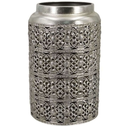 Φανάρι 15-00-22410 Φ18,5x30cm Silver Marhome Μέταλλο