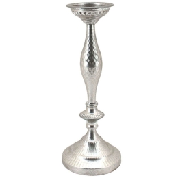 Κηροπήγιο 15-00-22440 Φ15x41,5cm Silver Marhome Metal