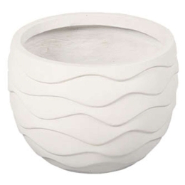 Κασπώ Πήλινο Κύματα 06-00-21234-M Φ42,5x29,5cm Ecru Marhome Πηλός