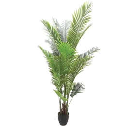 Τεχνητό Φυτό Σε Γλάστρα Κέντια 04-00-16044 170cm Green Marhome Συνθετικό Υλικό
