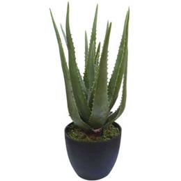 Τεχνητό Φυτό Σε Γλάστρα Αλόη 04-00-18715 47cm Green Marhome Συνθετικό Υλικό
