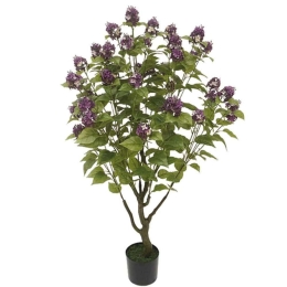 Τεχνητό Δέντρο Σε Γλάστρα Πασχαλιά 04-00-18794 138cm Green-Lila Marhome Συνθετικό Υλικό