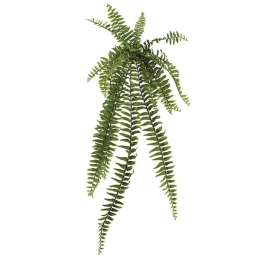 Τεχνητό Κρεμαστό Φυτό Φτέρη 00-00-21020 90x26,5cm Green Marhome Συνθετικό Υλικό