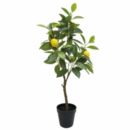 Τεχνητό Δέντρο Λεμονιά 04-00-18827 72cm Green-Yellow Marhome Πλαστικό