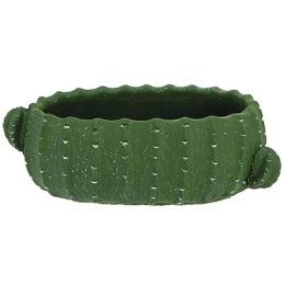 Κασπώ Πήλινο Κάκτος 06-00-19504 23,5x13x9cm Green Marhome Πηλός