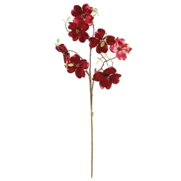 Λουλούδι - Κλαδί Ανθός 99-00-17925 82cm Red Marhome