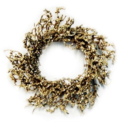 Χριστουγεννιάτικο Στεφάνι 99-00-95454 Φ19cm Gold Marhome
