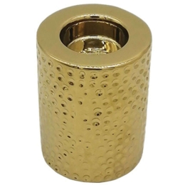 Κηροπήγιο Σφυρήλατο 15-00-23714 7,5x10cm Gold Marhome Κεραμικό