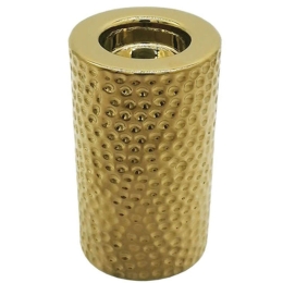 Κηροπήγιο Σφυρήλατο 15-00-23715 7,5x15cm Gold Marhome Κεραμικό