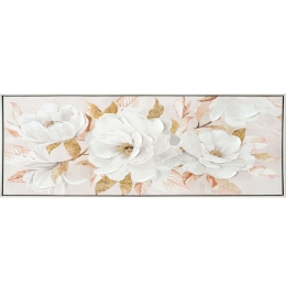 Πίνακας Καμβάς Μανόλιες 15-00-23553 100x50cm Multi Marhome Οριζόντιοι Καμβάς