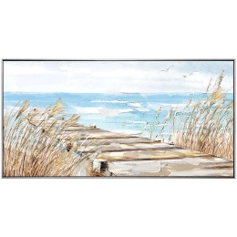 Πίνακας Καμβάς Προβλήτα 15-00-23544 140x70cm Multi Marhome Οριζόντιοι Καμβάς