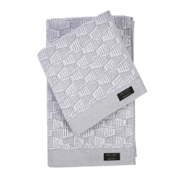 Πετσέτα Egitura Grey Nef-Nef Προσώπου 50x100cm 100% Βαμβάκι