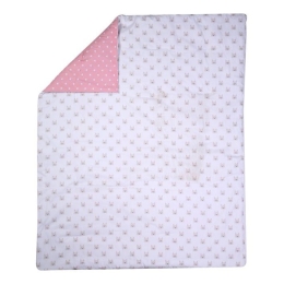Κουβερλί Βρεφικό Cat White-Pink Nef-Nef 110x140cm Πολυέστερ