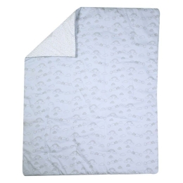 Κουβερλί Βρεφικό Sunshine Grey-Blue Nef-Nef 110x140cm Πολυέστερ