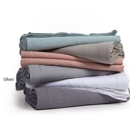 Τραπεζομάντηλο Cotton-Linen Silver Nef-Nef 150Χ300 Βαμβάκι-Λινό
