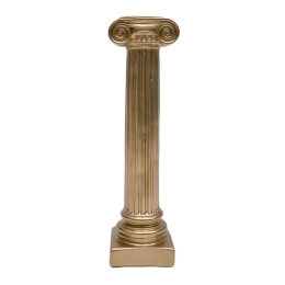 Κηροπήγιο Isokrates S351132GO 23x6x6cm Gold Sophia Κεραμικό