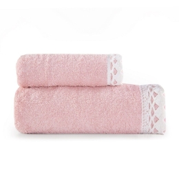 Πετσέτα Crochet Σετ 2τμχ 1120-Pink Nef-Nef Σετ Πετσέτες 50x90cm 100% Βαμβάκι