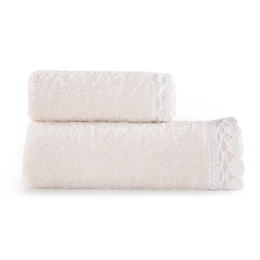 Πετσέτα Crochet Σετ 2τμχ 1121-Cream Nef-Nef Σετ Πετσέτες 50x90cm 100% Βαμβάκι