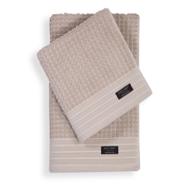 Πετσέτα Quentin Beige Nef-Nef Προσώπου 50x100cm 100% Βαμβάκι