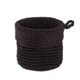 Καλάθι Maya 17x17cm Black Nef-Nef Πολυέστερ