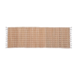 Runner Straw Natural-White Nef-Nef 45X150 Άχυρο-Βαμβάκι