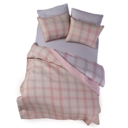 Κουβερλί Bradford Pink Nef-Nef Μονό 180x220cm Microfiber-Polyester