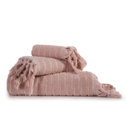 Πετσέτα Meredith Smoke Rose Nef-Nef Προσώπου 50x90cm 100% Βαμβάκι
