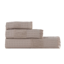 Πετσέτα Touch Πικέ Beige Nef-Nef Σώματος 70x140cm 100% Βαμβάκι