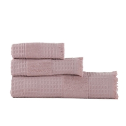 Πετσέτα Touch Πικέ Mauve Nef-Nef Προσώπου 50x90cm 100% Βαμβάκι