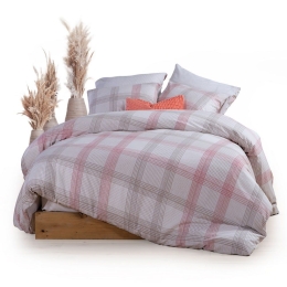 Σεντόνια Bradford (Σετ 4τμχ) Coral Nef-Nef Υπέρδιπλo 240x270cm 100% Βαμβάκι