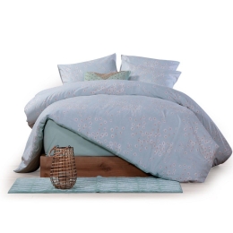 Σεντόνια Daisario (Σετ 4τμχ) Aqua Nef-Nef Υπέρδιπλo 240x270cm 100% Βαμβάκι