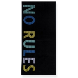Πετσέτα Θαλάσσης No Rules Black Nef-Nef Θαλάσσης 100% Βαμβάκι