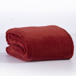 Κουβέρτα Fleece Record 23 Paprica Nef-Nef Μονό 160x220cm Πολυέστερ