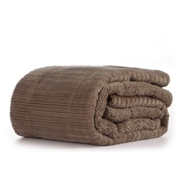 Κουβερτοπάπλωμα Redick 23 Taupe Nef-Nef Μονό 160x220cm Πολυέστερ