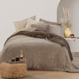 Κουβερτοπάπλωμα Weekend Beige Nef-Nef Μονό 160x220cm Πολυέστερ