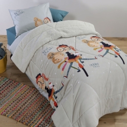 Κουβερτοπάπλωμα Παιδικό Girlfriends Aqua Nef-Nef Single 160x220cm Πολυέστερ