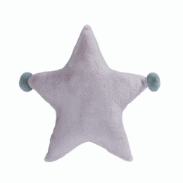 Μαξιλάρι Διακοσμητικό (Με Γέμιση) Παιδικό Baby Star Grey Nef-Nef 45X45 Πολυέστερ