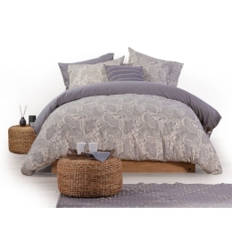 Σεντόνια Honor (Σετ 4τμχ) Grey Nef-Nef Υπέρδιπλο 240x260cm 100% Βαμβακερή Φανέλα