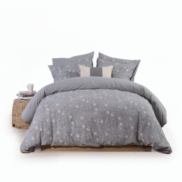 Σεντόνια Liliana 23 Με Λάστιχο (Σετ 3τμχ) Grey Nef-Nef Μονό 100x235cm 100% Βαμβάκι