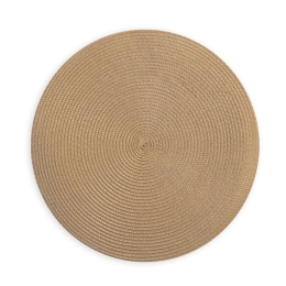 Σουπλά Polly (Σετ 2τμχ) Mustard Nef-Nef 38x38cm Πολυπροπυλένιο