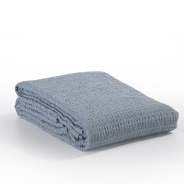 Κουβέρτα Πικέ Cool Dusty Blue Nef-Nef Υπέρδιπλo 220x240cm 100% Βαμβάκι