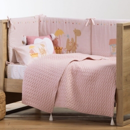Κουβερλί Βρεφικό Flirt Pink Nef-Nef 110x150cm Microfiber-Polyester