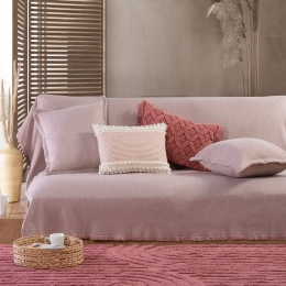 Ριχτάρι Colton Pink Nef-Nef Πολυθρόνα 170x180cm Βαμβάκι-Πολυέστερ