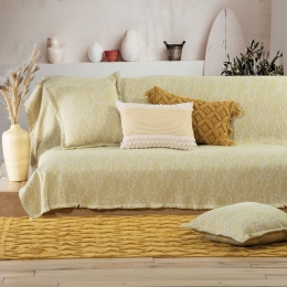 Ριχτάρι Estia Yellow Nef-Nef Διθέσιο 170x250cm Βαμβάκι-Πολυέστερ