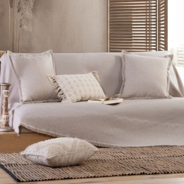 Ριχτάρι Maximus Beige Nef-Nef Τριθέσιο 170x300cm Βαμβάκι-Πολυέστερ